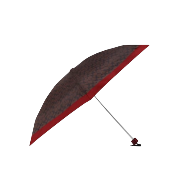 Coach Uv Protection Signature Mini Umbrella Chestnut