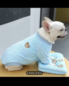 Andrea’s Deals Bear Fleece Sweater Blue Small 4 IMG 9981