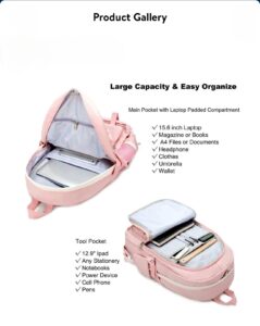 AD Girl’s School Backpack. Young Ladies College Laptop Backpacks 16” Pink 16 Photoroom 20240723 150713