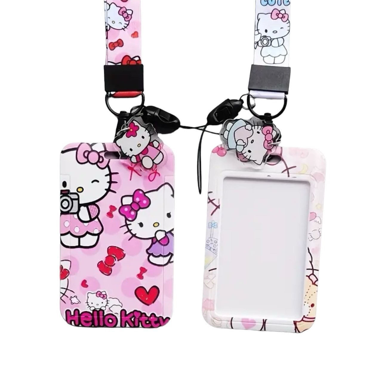Hello Kitty ID Card Holder with Lanyard Hot Pink 1 Hello Kitty ID Card Holder with Lanyard Hot Pink