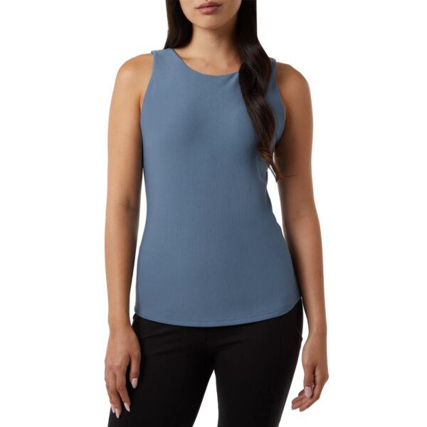 32 Degrees Women's Tank with Built in Bra Blue M